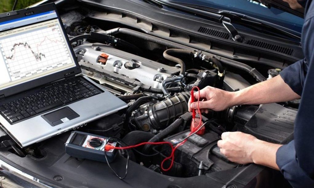 transmission diagnostics at auto repair shop